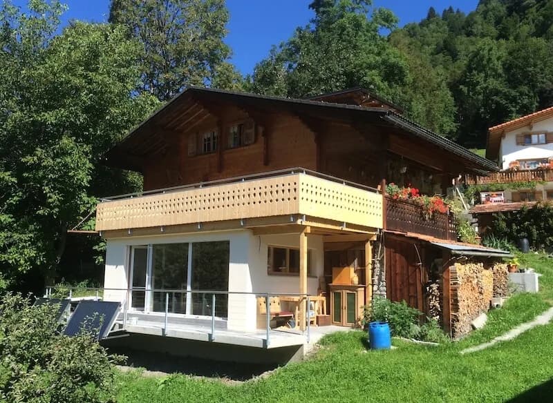Nachher: Anbau mit Terrasse
